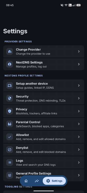 ADNS screenshot 3