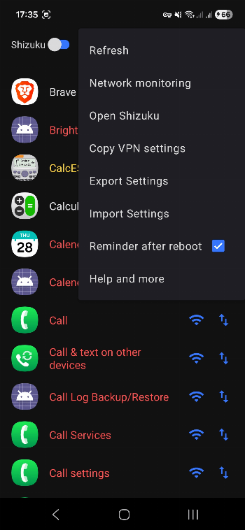FireWall Blocks screenshot 2