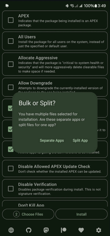 InstallWithOptions screenshot 3